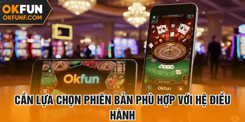 Cần lựa chọn phiên bản phù hợp với hệ điều hành