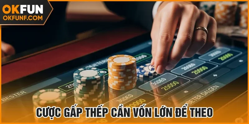 Cược gấp thếp cần vốn lớn để theo