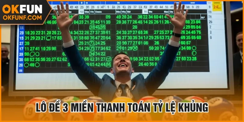 Lô đề 3 miền thanh toán tỷ lệ khủng